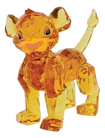 Statuette de collection Simba en acrylique facetté