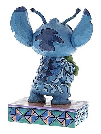 Statuette de collection Stitch et la grenouille