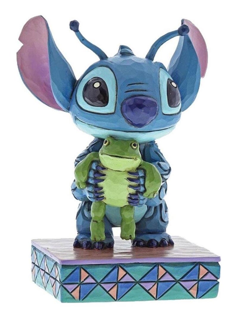 Statuette de collection Stitch et la grenouille Bleu - Kiabi
