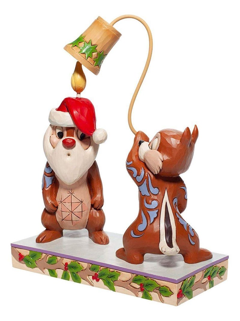 Statuette de Collection Tic et Tac Noël Multicolore - Kiabi