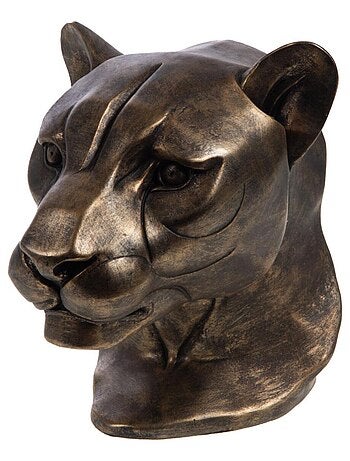 Statuette de décoration tête de panthère