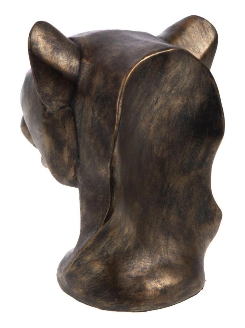 Statuette de décoration tête de panthère Doré/or - Kiabi