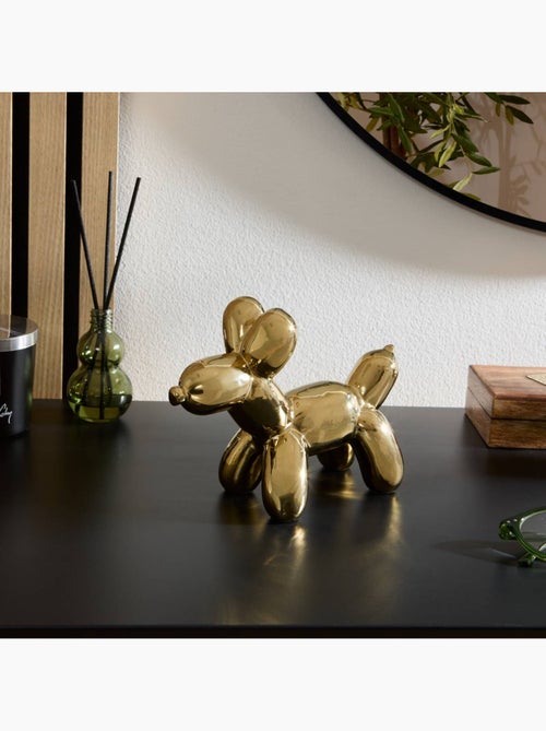 Statuette déco chien pop art H13.5cm doré THEO - Kiabi