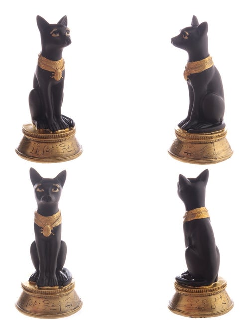 Statuette Déesse Bast assise avec collier Scarabée - Kiabi Statuette Déesse Bast assise avec collier Scarabée - Kiabi