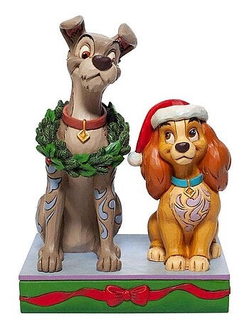 Statuette La Belle et le Clochard Noël