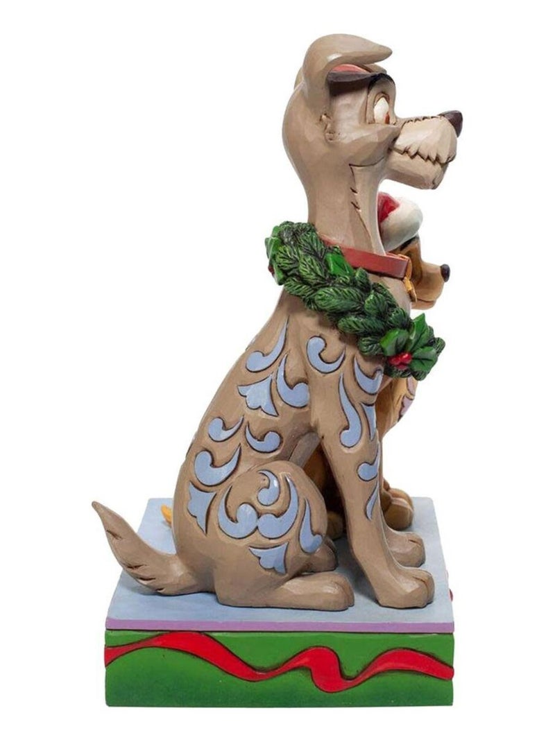 Statuette La Belle et le Clochard Noël Multicolore - Kiabi