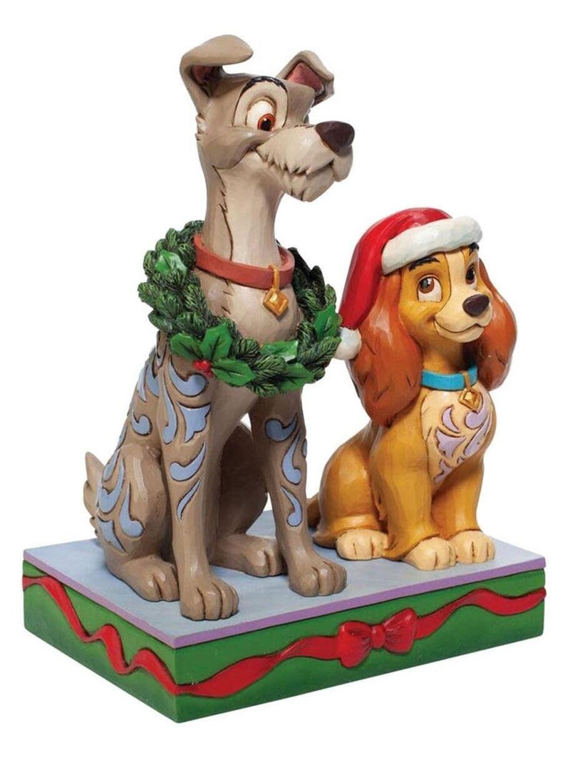 Statuette La Belle et le Clochard Noël Multicolore - Kiabi