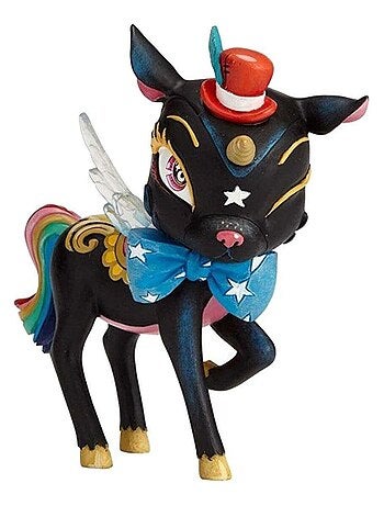 Statuette licorne noire par Miss Mindy