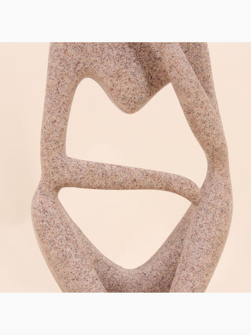 Statuette penseur effet marbre beige 23cm Beige - Kiabi