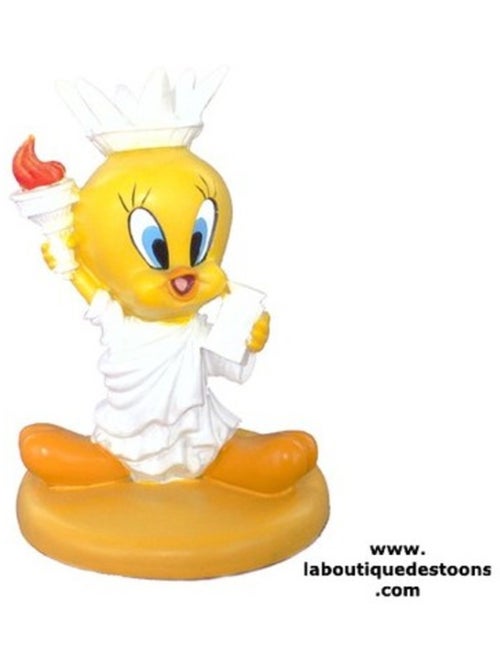 Statuette personnage 'Looney Tunes' Tweety style Statue de la Liberté 8 cm - Kiabi