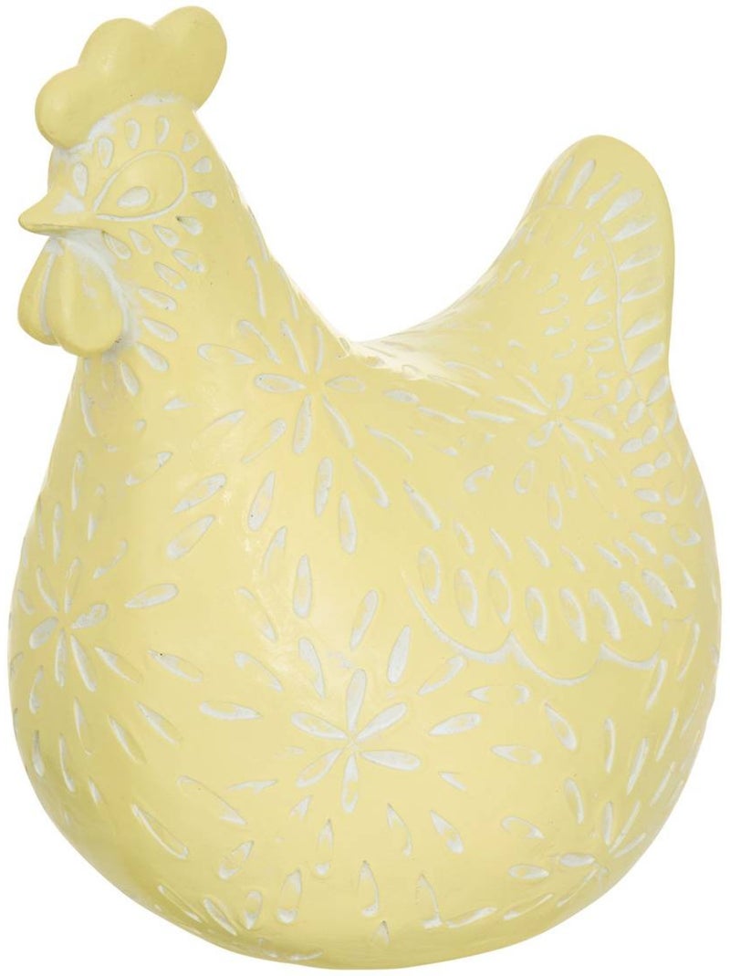 Statuette poule motifs gravés linda Vert - Kiabi