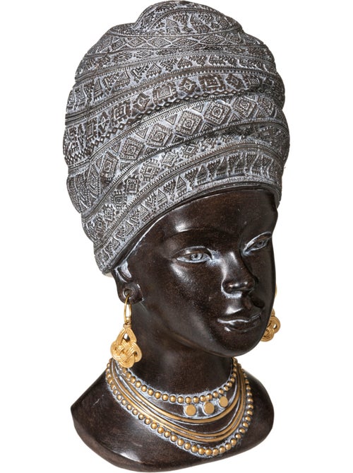 Statuette tête de femme africaine FATOU - Kiabi