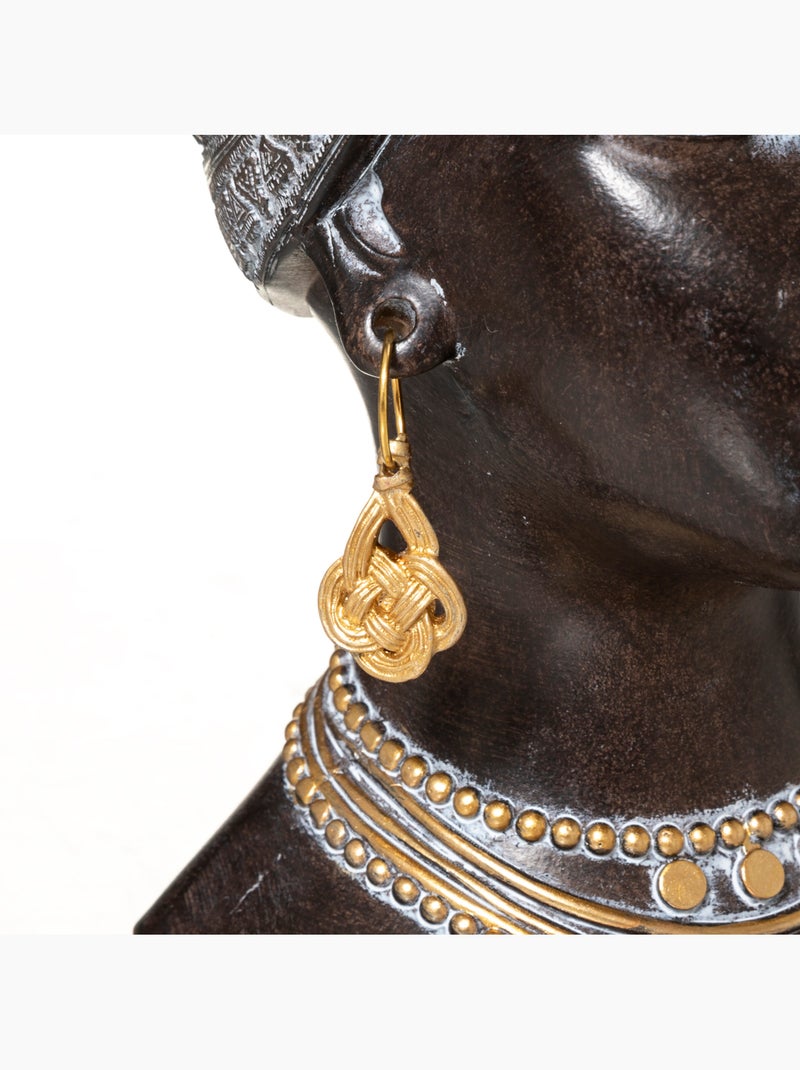 Statuette tête de femme africaine FATOU Noir - Kiabi
