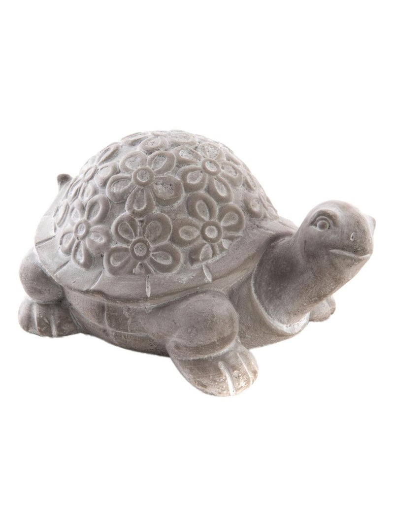 Statuette tortue en ciment Gris - Kiabi