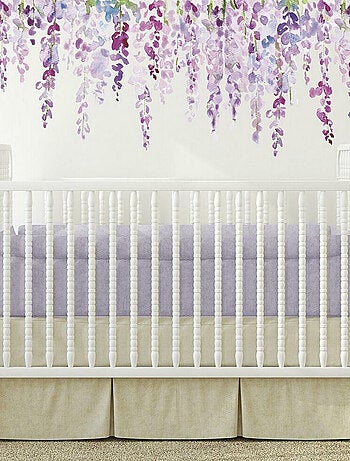 Stciker Mural Plante Wisteria en Aquarelle