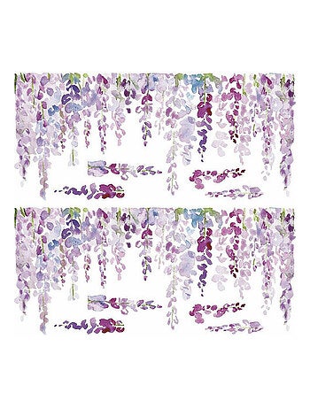 Stciker Mural Plante Wisteria en Aquarelle
