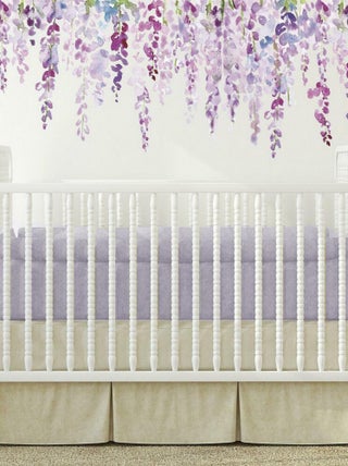 Stciker Mural Plante Wisteria en Aquarelle
