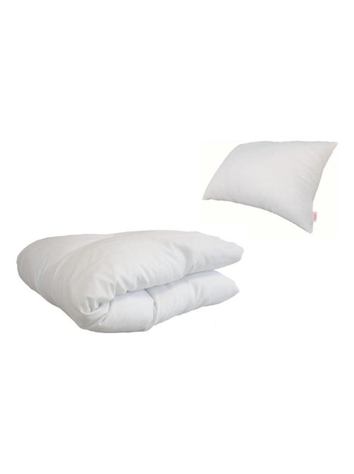 Stefano fashion - Couette edredon + oreiller - coton percal - OEKO-TEX® STANDARD 100 - Kiabi