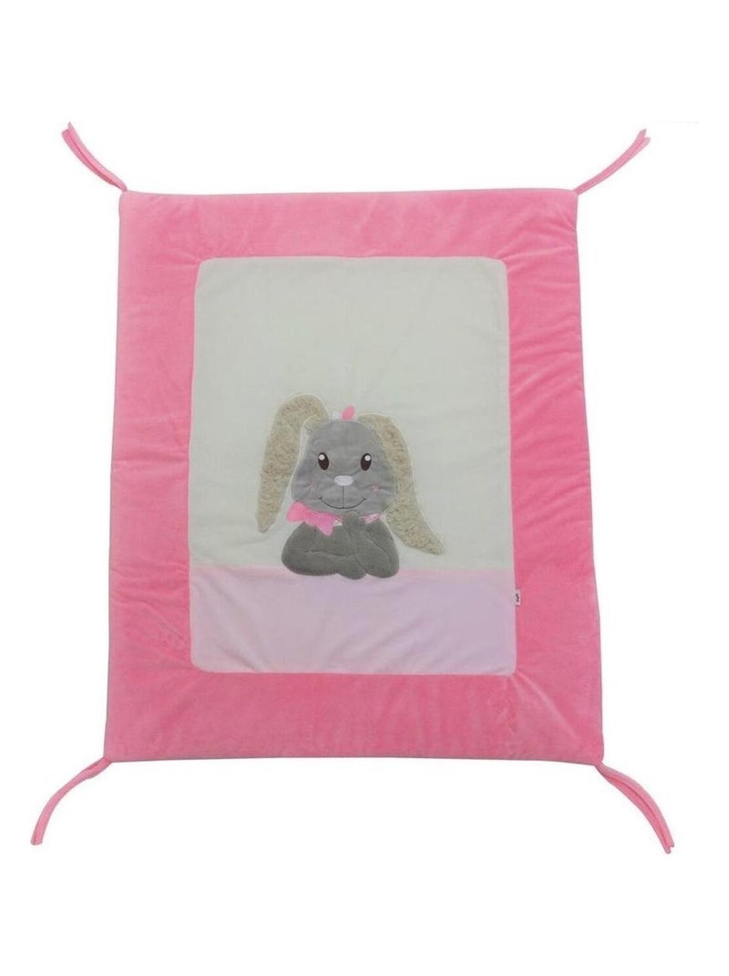 Stefano fashion - Lapin - Tapis de parc Blanc Rose - Kiabi