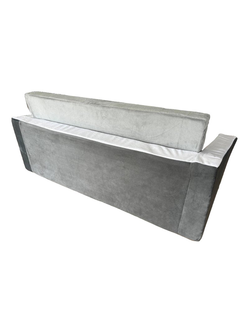 Stefano fashion - Pingouin - Fauteuil dépliable - pour 2 enfants - 1 à 3 ans - peluche douce Gris - Kiabi