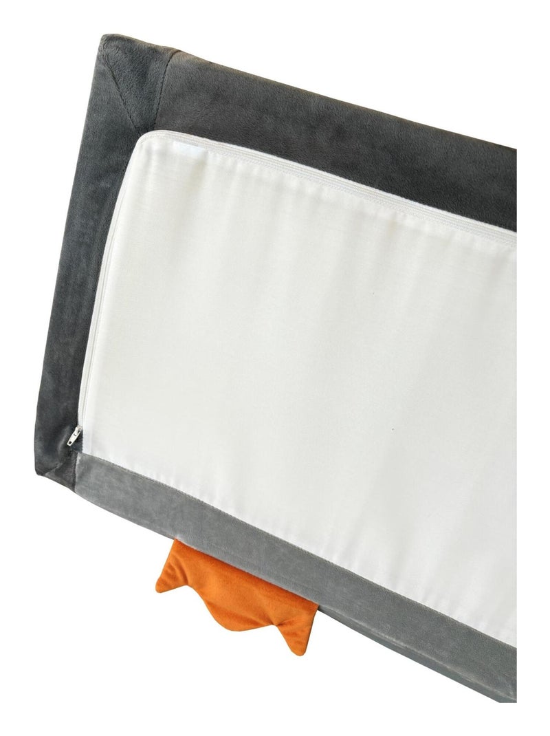 Stefano fashion - Pingouin - Fauteuil dépliable - pour 2 enfants - 1 à 3 ans - peluche douce Gris - Kiabi