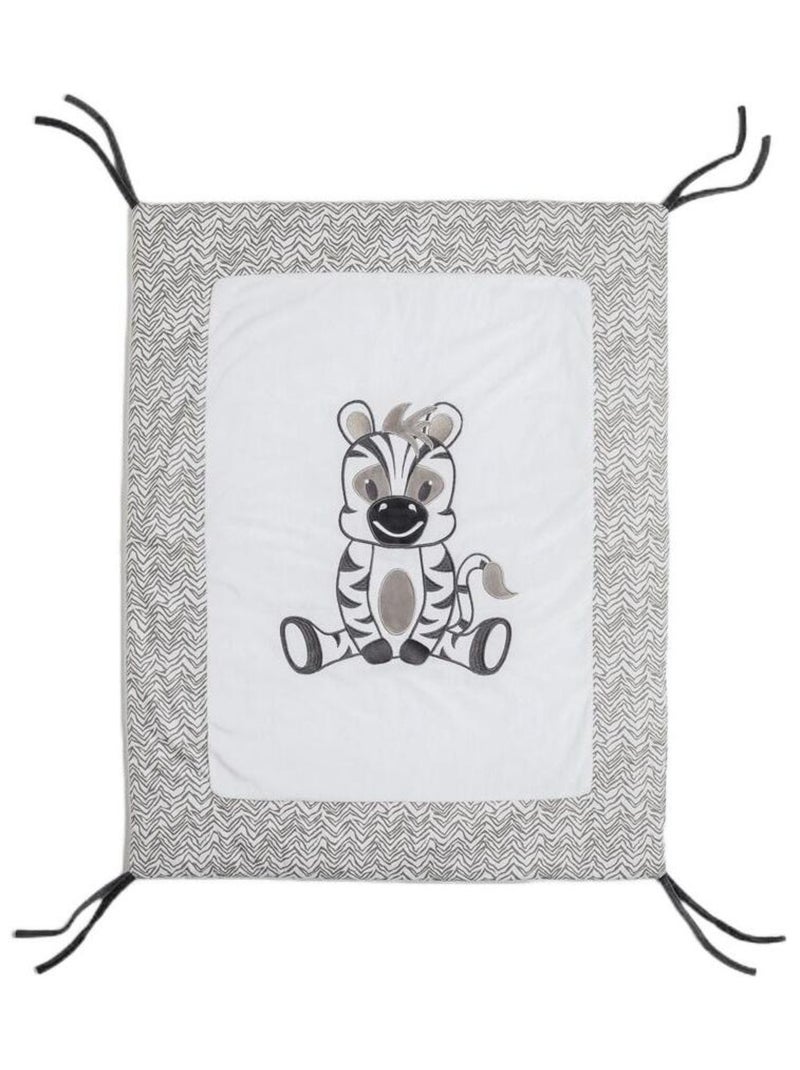 Stefano fashion - Zèbre - Tapis de parc Blanc - Kiabi
