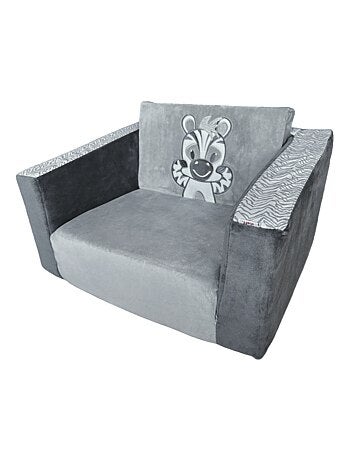 Stefano fashion - Zèbre costaud - fauteuil dépliable en lit