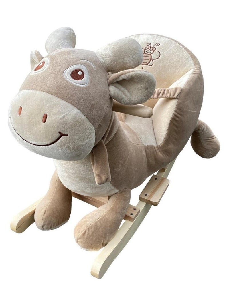 Steff - Cheval à bascule - Swissy - Vache -  1 à 4 ans - avec ceinture de sécurité Marron - Kiabi