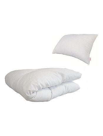 Steff - Lot - Couette edredon + oreiller extra rembourré - OEKO-TEX® STANDARD 100