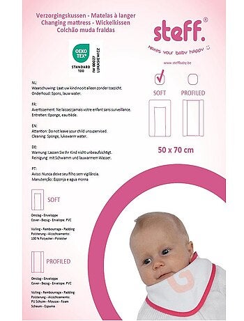 Steff - Matelas à langer - OEKO-TEX® STANDARD 100