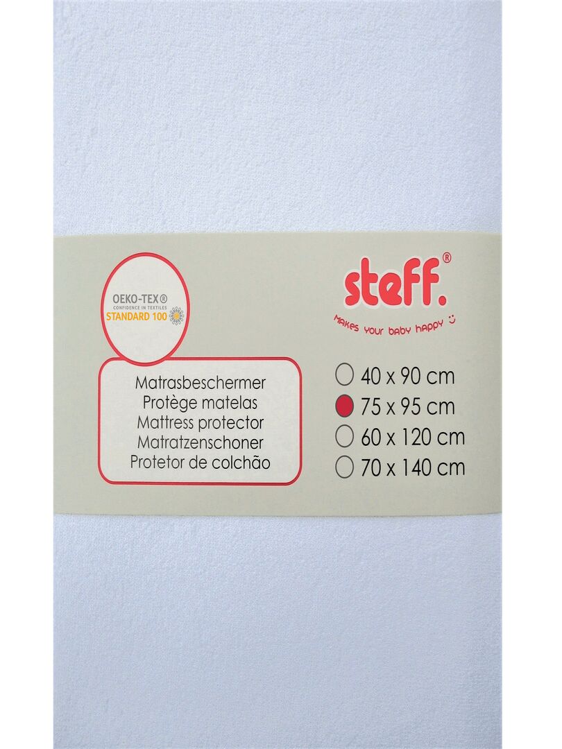 Steff - Protège matelas - Alèse - impermeable sur couche de PU - OEKO-TEX  standard 100 - Blanc - Kiabi - 18.98€