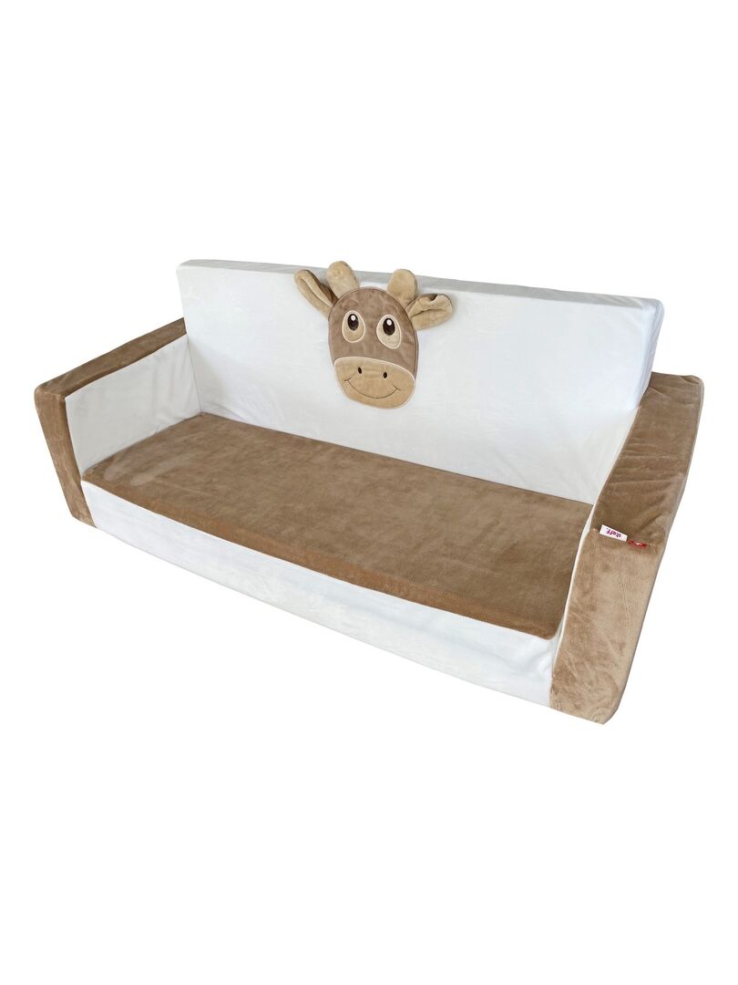 Steff - Swissy - Vache - Fauteuil dépliable en lit - pour 2 enfants - 1 à 3 ans Marron - Kiabi