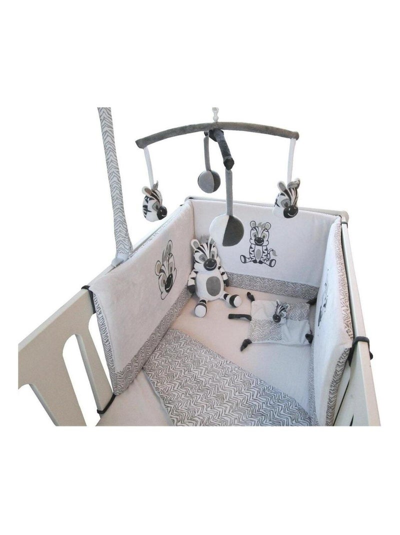 Steff - Zèbre - Mobile musical Blanc Gris - Kiabi