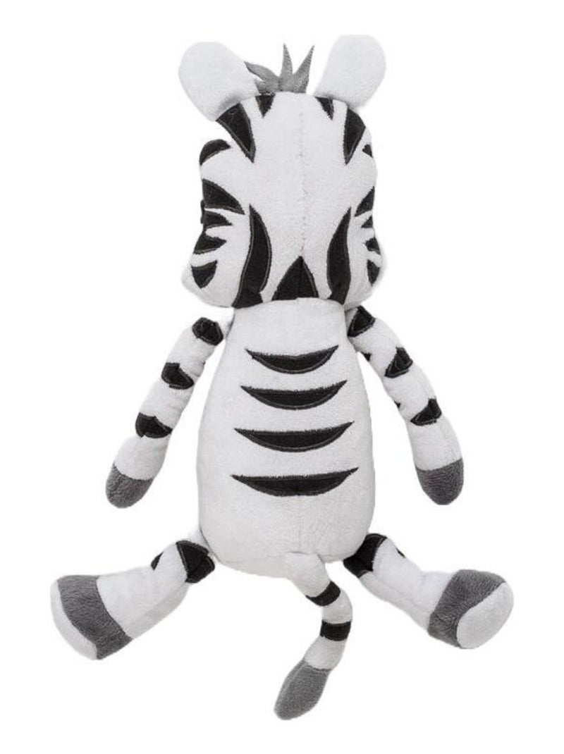 Steff - Zèbre - Peluche 25 cm Blanc Gris - Kiabi