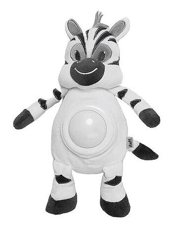 Steff - Zèbre - Peluche veilleuse 25 cm