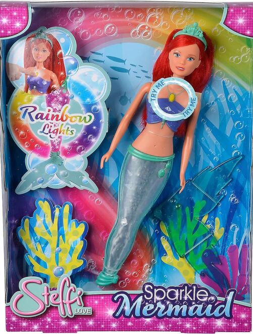 Steffi Love Poupée mannequin Sparkle Mermaid 39 cm Sirène scintillante - Kiabi