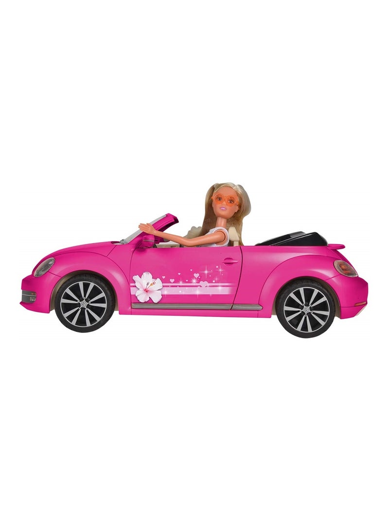 Steffi Love VW Beetle Cabriolet Rose - Kiabi