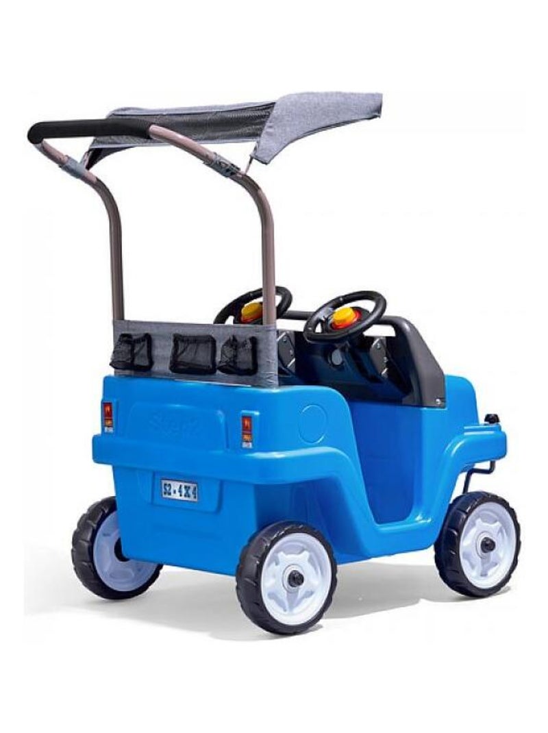 'Step2' Chariot SideBySide Push Around SUV Bleu - Kiabi