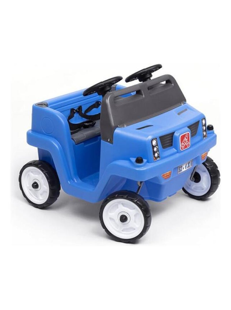 'Step2' Chariot SideBySide Push Around SUV Bleu - Kiabi