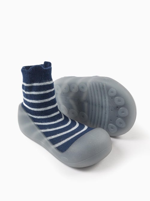 Steppies Chaussettes-Pantoufles à Rayures - Kiabi