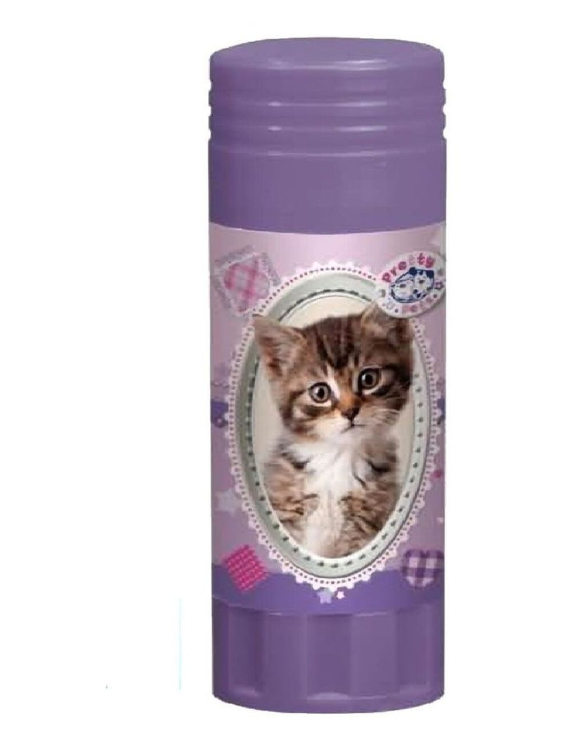 Stick de colle motif Chat 21 g Violet - Kiabi