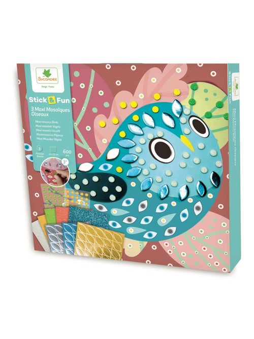 Stick n Fun 3 Maxi Mosaiques - Oiseaux - Kiabi Stick n Fun 3 Maxi Mosaiques - Oiseaux - Kiabi
