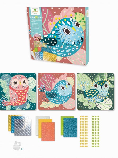 Stick n Fun 3 Maxi Mosaiques - Oiseaux - Kiabi Stick n Fun 3 Maxi Mosaiques - Oiseaux - Kiabi