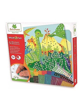 'Stick n Fun' Mosaiques Dinosaures