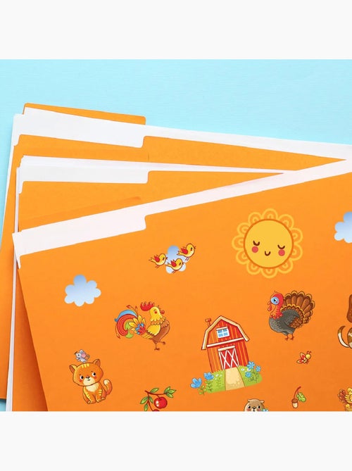 Sticker - animaux de la ferme - 14x20 cm - Kiabi