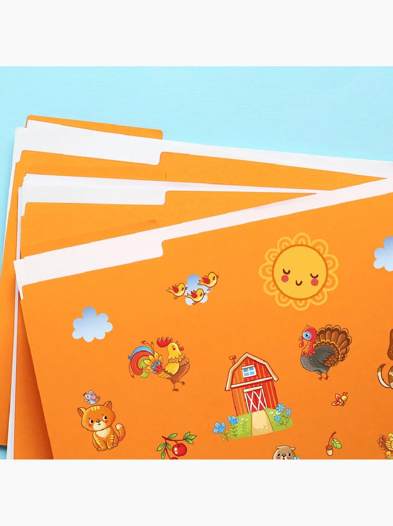 Sticker - animaux de la ferme - 14x20 cm Multicolore - Kiabi