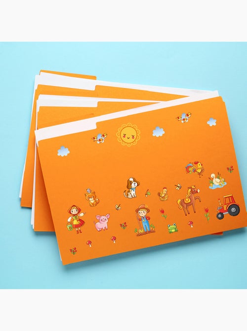 Sticker - animaux de la ferme - 14x20 cm - Kiabi
