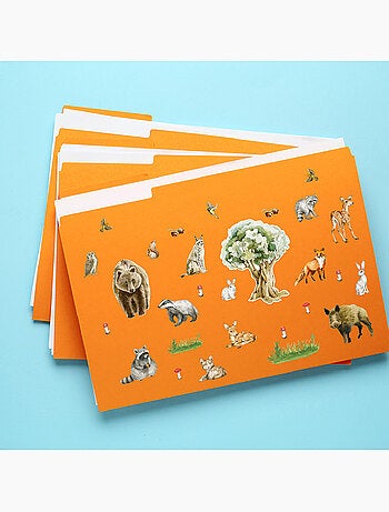 Sticker - animaux de la forêt - 14x20 cm
