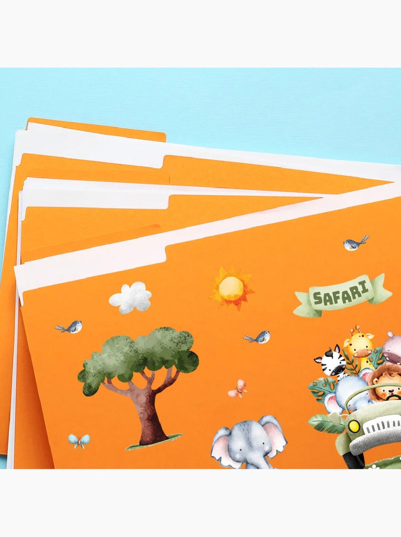 Sticker - animaux du safari - 14x20 cm Multicolore - Kiabi