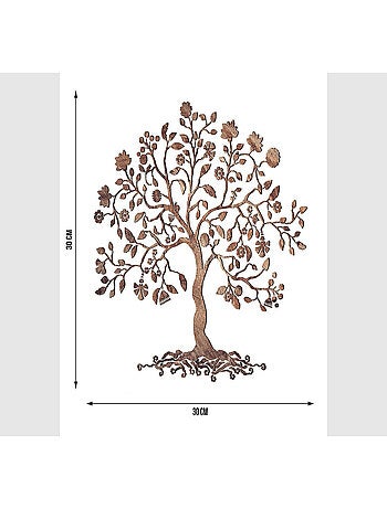 Sticker - Arbre marron - 1 planche 30x30cm